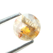 brown & orange colour 0.34 carat round solitaire diamond ring