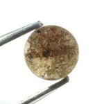 brown colour round diamond 0.53 carat round diamond band ring