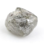 grey color old mine natural rough diamond ring