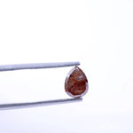 1.13 Ct pear shaped rose cut natural loose diamond for engagement ring and custom jewelry