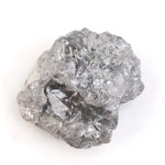 grey color excellent vs ideal cut rough diamond and large rose cut diamond