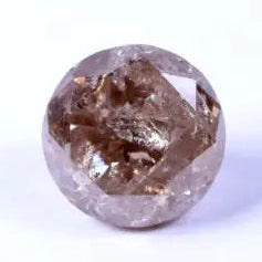 0.79 Ct round brilliant cut brown salt and pepper diamond rustic loose natural stone for unique jewelry