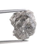 grey color excellent vs ideal cut rough diamond and large rose cut diamond