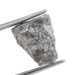 grey color rough old mine diamond and old mine cut diamond