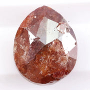 Natural 2.20 carat pear cut red diamond loose antique cut fancy color diamond for custom ring