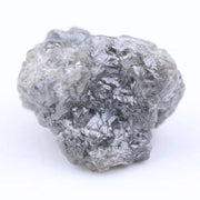 Uncut gray diamond rough, natural raw diamond stone for unique engagement ring design