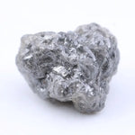 Uncut gray diamond rough, natural raw diamond stone for unique engagement ring design
