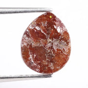 Natural 2.20 carat pear cut red diamond loose antique cut fancy color diamond for custom ring