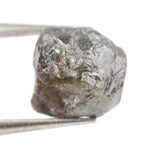 grey color diamond in the rough and crystal diamons