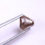 1.40 Ct natural coffin shape brown diamond, natural coffin cut diamond, brown diamonds natural, natural diamond clarity chart.