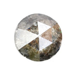 natural round diamond engagement ring and aqua natural diamond grey brown 