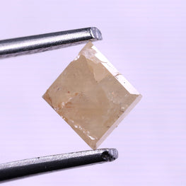 0.93 Carat Light Champagne Color Diamond - Kite Shape Natural Diamond ( 7.19 X 6.38 X 3.40 )