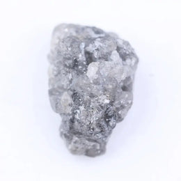2.60 Ct grey rough diamond in its natural uncut state, highlighting pure raw luxury and organic crystalline beauty.
