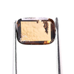 0.82 Ct brown Cushion cut lab grown diamond loose stone with bold geometric facets and rich fancy color sparkle for custom jewelry designs