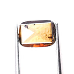 0.82 Ct brown Cushion cut lab grown diamond loose stone with bold geometric facets and rich fancy color sparkle for custom jewelry designs