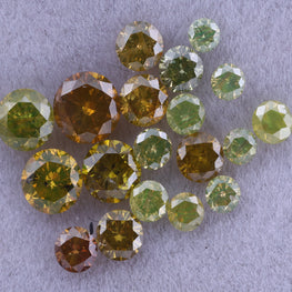 2.51 Carat Natural Multi Color Loose Round Diamond ( 1.5mm to 4.5mm )