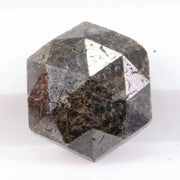 Natural 1.50 carat hexagon cut black diamond loose gemstone antique style for jewelry making