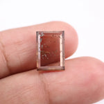 3.76 Ct brown Princess cut lab grown diamond loose stone with sharp geometric facets and rich fancy color