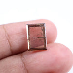 3.76 Ct brown princess cut lab grown diamond loose stone with sharp geometric facets and rich fancy color