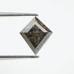 1.02 Ct Kite Cut Brown Black Grey Natural Diamond Striking Shape Elegant Loose Diamond