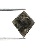 1.02 Ct Kite Cut Brown Black Grey Natural Diamond Striking Shape Elegant Loose Diamond