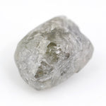 grey color loose natural rough diamond and 5.05 carat man made diamond