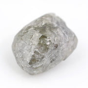 grey color loose natural rough diamond and 5.05 carat man made diamond