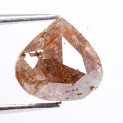 Natural 2.09 carat pear cut light brown diamond loose fancy diamond for custom engagement ring