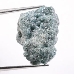 unpolished natural diamond and rough diamond stone before cutting process blue rough diamond 