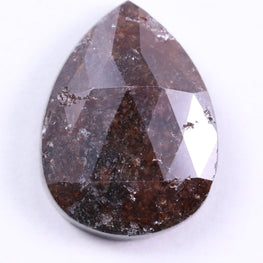 2.87 Ct Real Brown Color Diamond - Pear Cut Natural Diamond ( 9.94 X 6.70 X 1.84 )