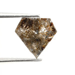 0.99 Ct brown grey kite cut natural diamond with soft tones and bold shape for modern luxury jewelry