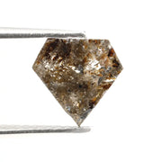 0.99 Ct brown grey kite cut natural diamond with soft tones and bold shape for modern luxury jewelry