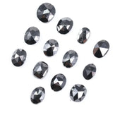 Natural Black Diamond Lot, Loose Oval Cut Diamond Custom Engagement Ring