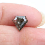 0.99 Ct brown grey kite cut natural diamond with soft tones and bold shape for modern luxury jewelry