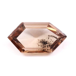 0.96 Ct Brown Hexagon Cut lab grown diamond loose stone with classic brilliant shine