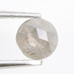grey colour round and baguette diamond engagement ring