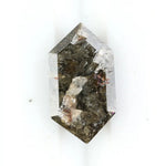 2.10 Ct brown hexagon natural diamond with rich tones and strong geometric shape for bold luxury jewelry