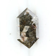 2.10 Ct brown hexagon natural diamond with rich tones and strong geometric shape for bold luxury jewelry