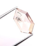 0.96 Ct Brown Hexagon Cut lab grown diamond loose stone with classic brilliant shine
