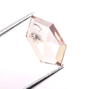0.96 Ct Brown Hexagon Cut lab grown diamond loose stone with classic brilliant shine