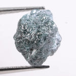 natural raw diamond ring with rough uncut diamond crystal texture blue rough diamond 