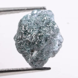 natural raw diamond ring with rough uncut diamond crystal texture blue rough diamond 