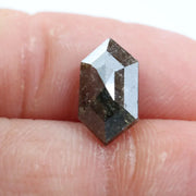 2.10 Ct brown hexagon natural diamond with rich tones and strong geometric shape for bold luxury jewelry