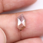 0.96 Ct Brown Hexagon Cut lab grown diamond loose stone with classic brilliant shine