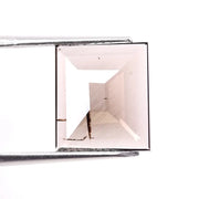 2.01 Ct brown square lab created diamond with clean brilliant facets loose stone