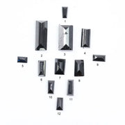 natural black diamond baguette cut loose raw diamond offering diamods  for black diamond engagement ring in 