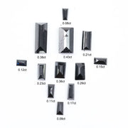 natural black diamond baguette cut loose raw diamond offering diamods  for black diamond engagement ring in 