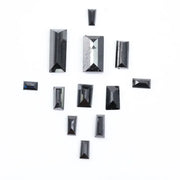 natural black diamond baguette cut loose raw diamond offering diamods  for black diamond engagement ring in 