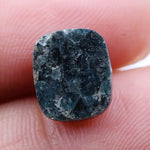 4.36 Ct cushion cut dark blue natural diamond loose stone with deep color and unique sparkling facets.