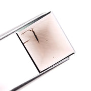 2.01 Ct brown square lab created diamond with clean brilliant facets loose stone